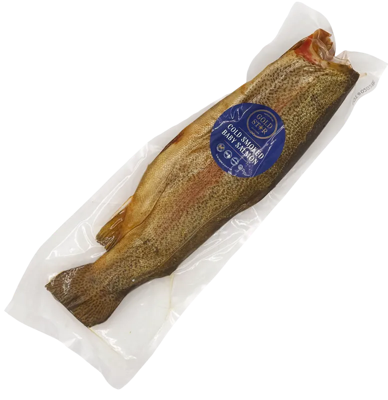 BABY SALMON COLD SMOKED V/P BY LB 4/12LB GOLD STAR N210687 BSV