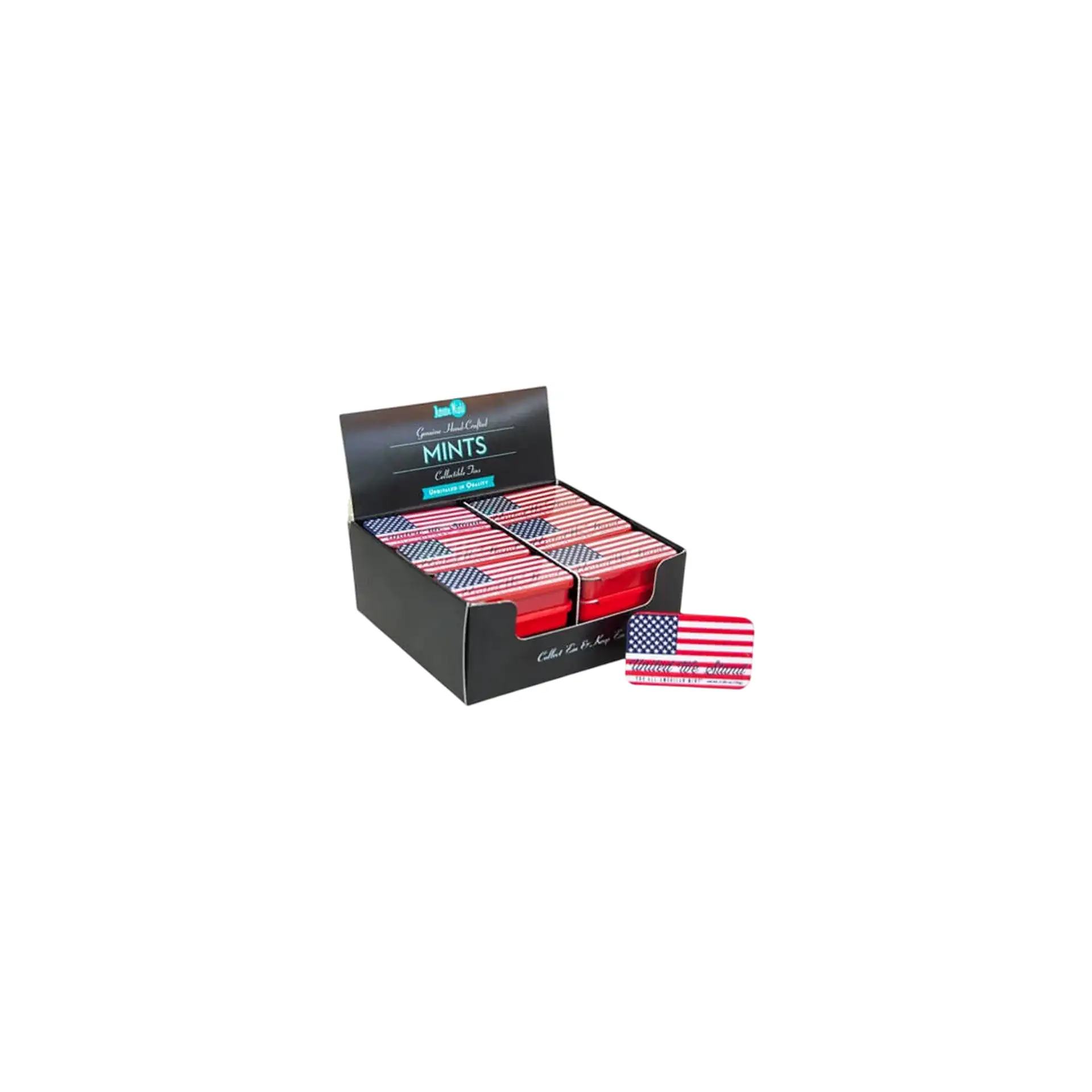 CANDIES MINTS AMERICAN FLAG 24/16GR AMUSEMINTS N36177
