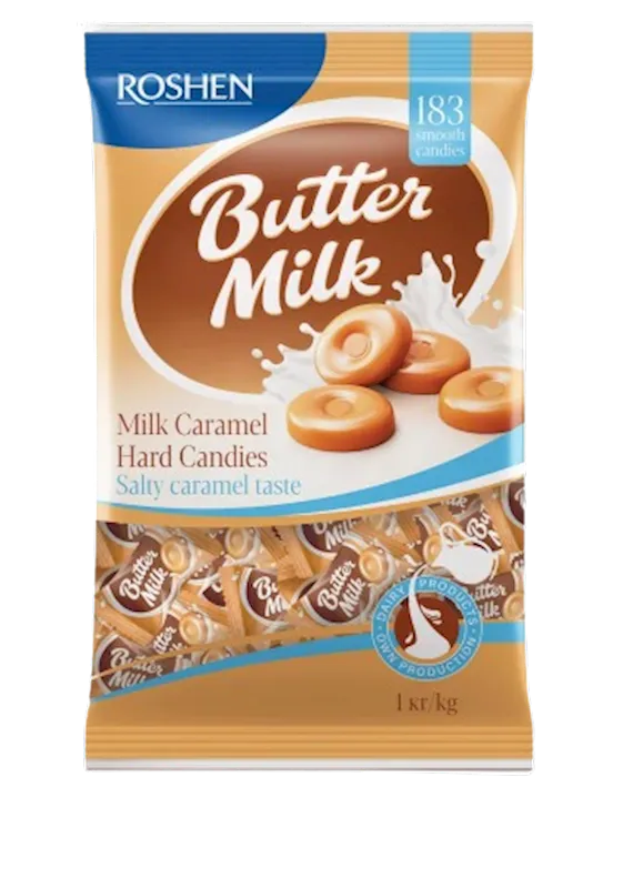 CANDIES LOOSE CARAMEL BUTTER MILK SALTY 8/2.2LB ROSHEN N1078