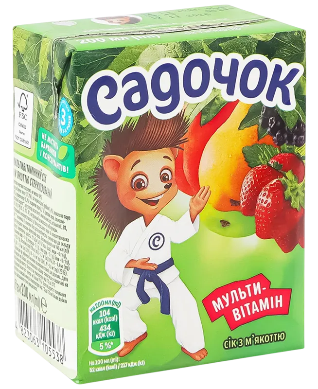 JUICE MULTIVITAMIN 27/0.2L SADOCHOK