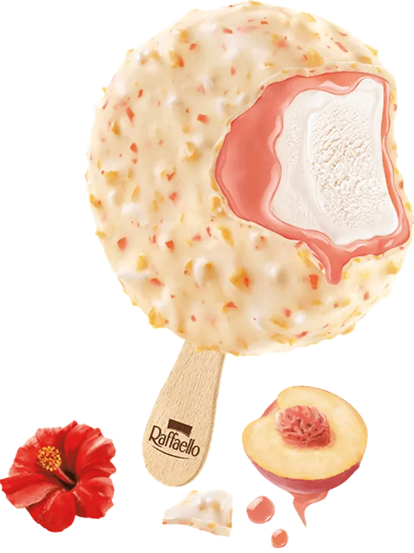 ICE CREAM STICK TRIPLE PEACH DREAM 20/60ML RAFFAELLO