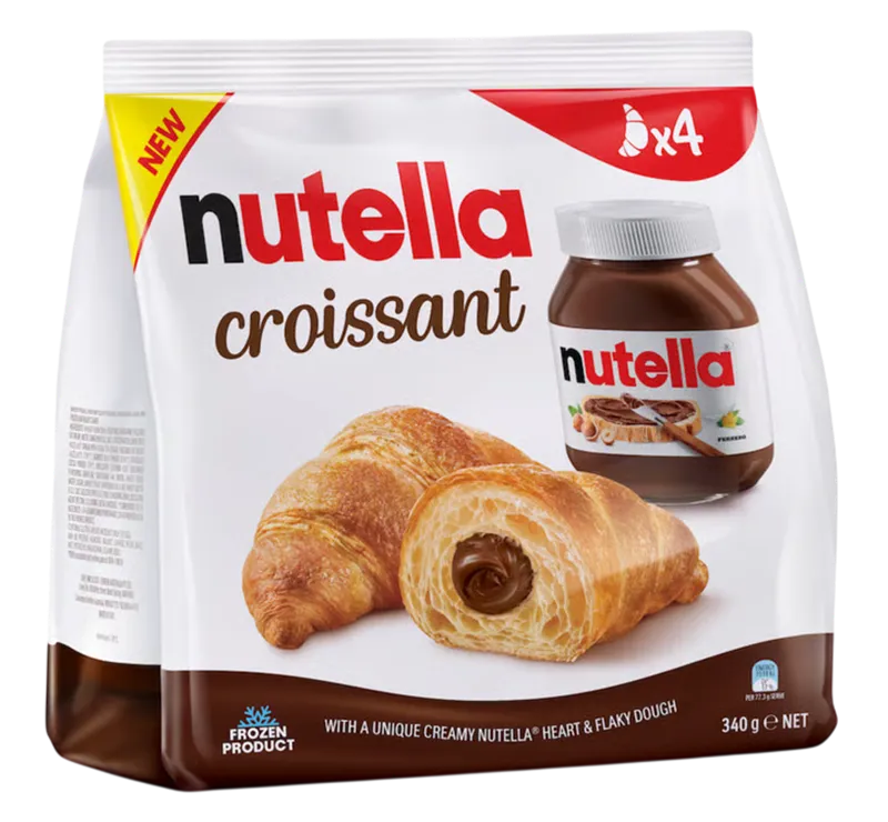 CROISSANTS W/HAZELNUT SPREAD 12/(4X85GR) NUTELLA