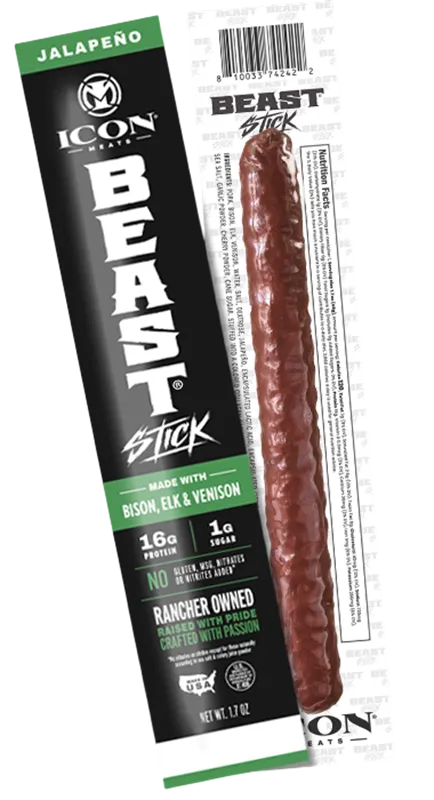 BEAST STICKS JALAPENO 16/48GR ICON MEATS N976632