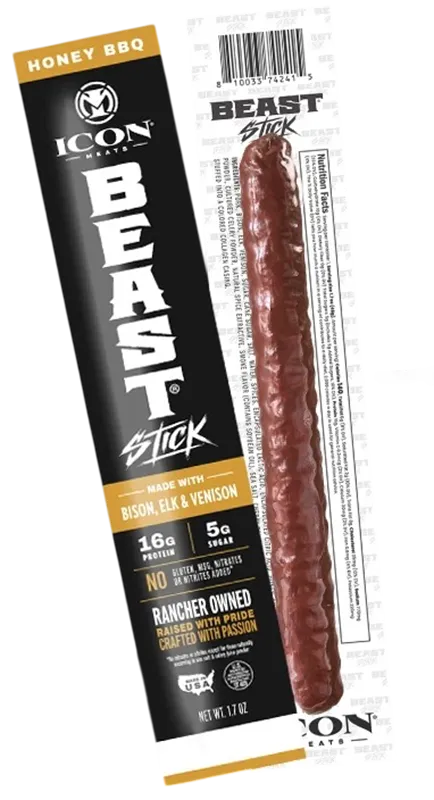 BEAST STICKS HONEY BBQ 16/48GR ICON MEATS N976631