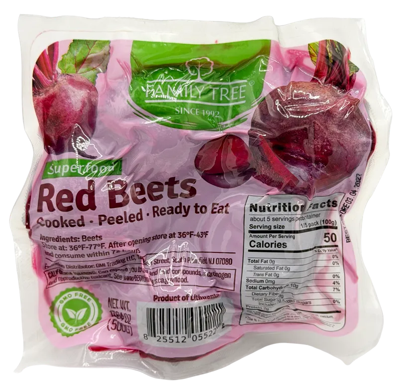BEETS RED READY TO EAT 12/500GR FAMILY TREE