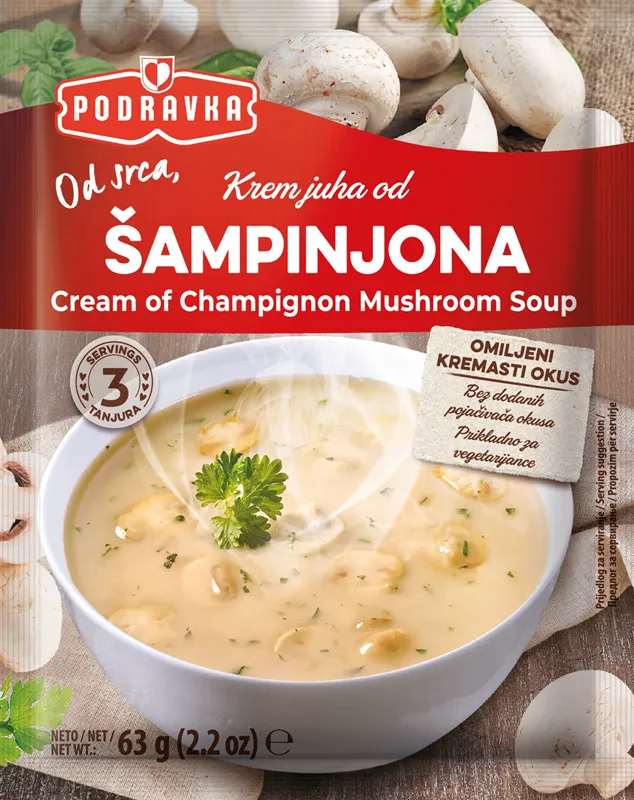 CREAM OF CHAMPIGNON SOUP MIX 18/63GR PODRAVKA