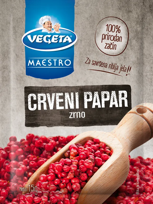 PEPPER RED WHOLECORNS 20/15GR PODRAVKA
