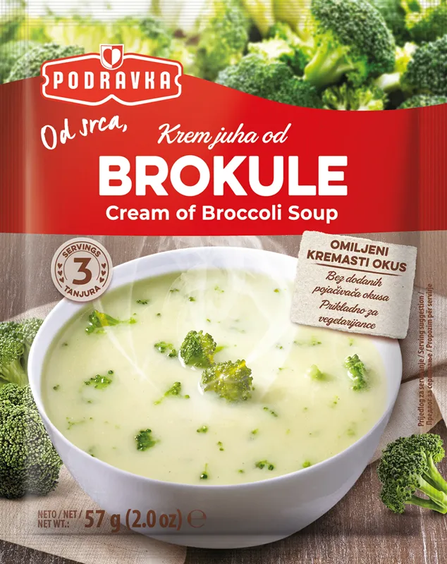 CREAM OF BROCCOLI SOUP MIX 18/57GR PODRAVKA