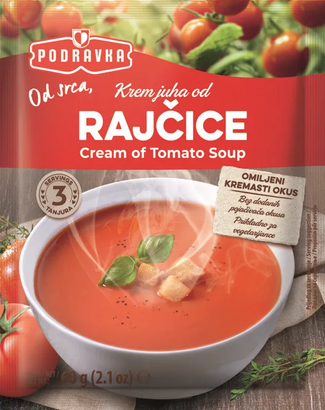 CREAM OF TOMATO SOUP MIX 18/60GR PODRAVKA