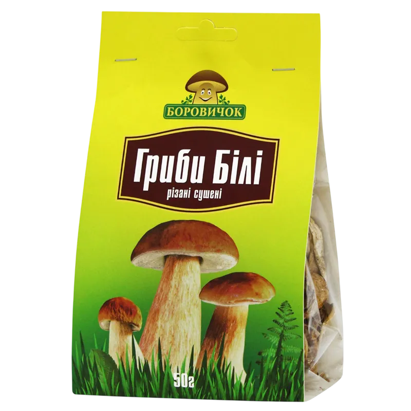 DRIED MUSHROOMS WHITE SLICED BOROVYCHOK 16/50GR CHARME