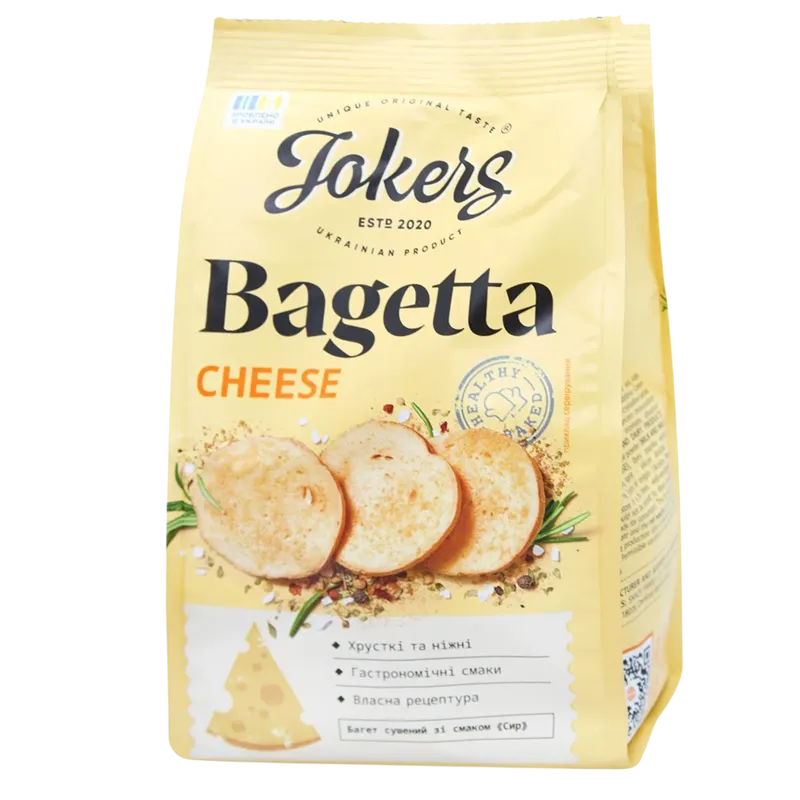 DRY BREAD RYE WHEAT W/CHEESE FLAVOR BAGETTA 18/75GR JOKERS