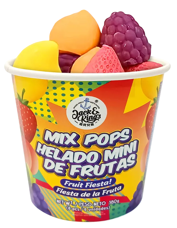 NICE CREAM MIX POPS 12/180GR JACK & KINGS N50460020