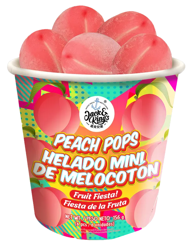 NICE CREAM PEACH POPS 12/156GR JACK & KINGS N50460062