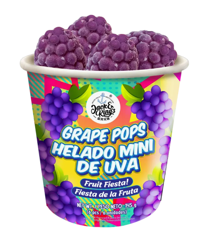 NICE CREAM GRAPE POPS 12/145GR JACK & KINGS N50460063