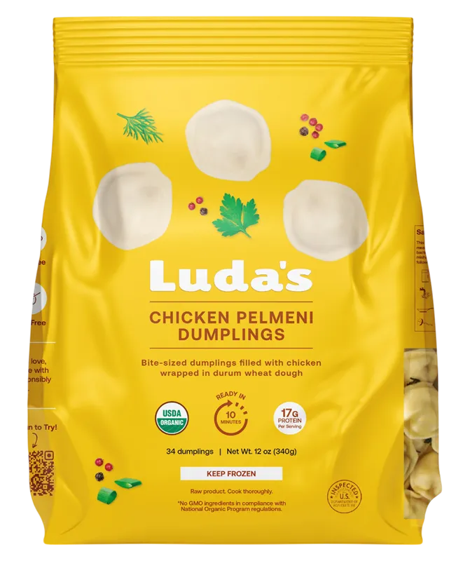 DUMPLINGS W/CHICKEN USDA ORGANIC 6/340GR LUDA'S DUMPLINGS