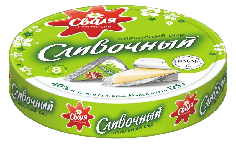 CHEESE PROCESSED CREAMY TRIANGLES HALAL 16/125GR SVALIA