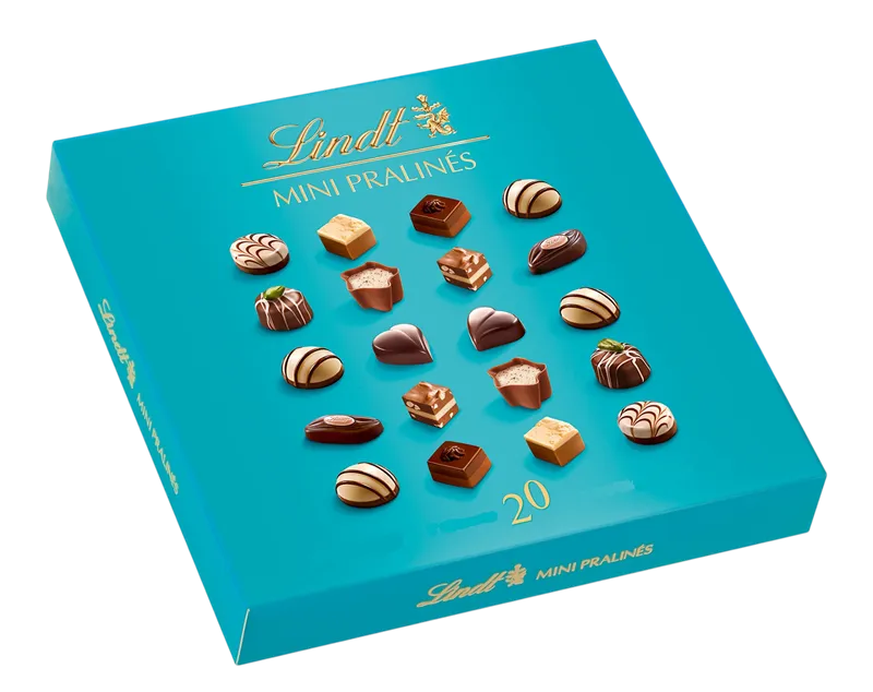CANDIES BOXED CHOCOLATE MINI PRALINES ASSORTED 8/97GR LINDT N439685