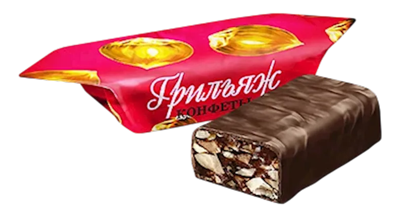 CANDIES LOOSE CHOCOLATE GRILIYAZH IN CHOCOLATE 1/6.6LB KOMMUNARKA NCW4 N108