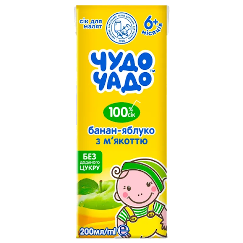 JUICE BANANA&APPLE W/PULP 18/0.2L CHUDO CHADO